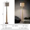 Lámpara de pie de madera maciza en estilo retro japonés wabi-sabi para sala de té, sala de estar, dormitorio, lámpara de noche, estilo madera natural, lámpara de mesa creativa para estudio
