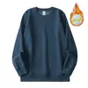 Suéter de terciopelo de zorro plateado pesado de invierno Klein azul blanco 500g chaqueta cálida de color liso retro con forro polar para hombres y mujeres