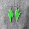 Europeu e Americano Exagerado Preto Rosa Vermelho Relâmpago Acrílico Brincos Longos Brincos Punk Fluorescente Brincos de Festa de Boate