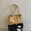 Bolso Relajado y Elegante para Mujer Verano 2026 Nuevo Bolso Tote Tejido Bolso de Hombro Simple de Gran Capacidad para el Trabajo