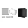 Gabinete de Nicho de Acero Inoxidable 304 con Luz, Baño Empotrado Metal Baño Inodoro Acabado Estante Integrado Fábrica