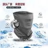 Protetor solar de malha touca cachecol capuz máscara de seda gelada lenço mágico para ciclismo proteção facial externa lenço triangular de pesca respirável