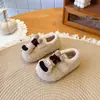 Zapatos de Algodón de Dibujos Animados para Moda Infantil 2026 Invierno Nuevos para Niñas con Forro de Terciopelo Cálido Zapatos de Piel Antideslizantes Lindos Zapatos Tipo Mocasín