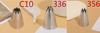 C10 336 356 Bicos de Decoração 3 Peças