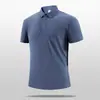 Nueva Camisa Polo de Negocios de Verano para Hombre, de Alta Gama para Golf, Secado Rápido, Cuello Alto, Diseño Casual para Hombre