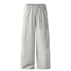 Pantalones de chándal anchos retro con estampado de letras estilo americano para mujer, pantalones atléticos casuales holgados con cordón, nueva tendencia de moda urbana