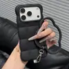 Funda de teléfono de color liso con patrón de olas y nubes, compatible con iPhone 18 y Apple 17 Pro Max, con un anillo en forma de nube y protección contra caídas