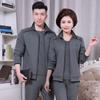 Traje para Pareja de Mediana Edad Traje de Primavera y Otoño para Hombre Ropa para Mujer de Mediana Edad Traje Casual para Mamá y Papá