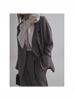 Camisa colete de laço seca estilo japonês estilo francês romântico preguiçoso moderno primavera e verão nova top solto afina
