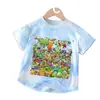 Plantas vs.. Conjunto de Verano Zombies Malla Deportiva Infantil Nueva Camiseta de Secado Rápido para Niños y Niñas Transpirable Ropa para Casa