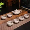 Tetera con grietas de hielo Tetera individual Juego de té Kung Fu de cerámica Tetera pequeña Tetera Xi Shi de arcilla púrpura Dispositivo para preparar té Cafetera