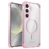 Funda magnética transparente para teléfono Samsung S26Ultra con carga inalámbrica S25Edge, funda protectora de cuatro esquinas anticaídas