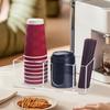 Portavasos de Acrílico Personalizado Transfronterizo Caja de Almacenamiento para Vasos Desechables Dispensador de Vasos de Café con Estante para Almacenamiento de Popotes