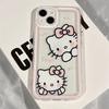 Capa de celular rosa coração gatinho gato iPhone16 15promax apple 14 maré 13 drop 12 conjuntos 11