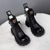 Botas Martin de moda para mujer, nueva colección Otoño/Invierno 2026, estilo británico, modernas y versátiles, con suela gruesa, elegantes y forradas para abrigar, botines para mujer