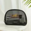 Bolso de malla de gran capacidad, bolsa de almacenamiento para cosméticos, bolsa de viaje para playa, bolsa de baño, bolsa de almacenamiento para ropa, bolsillo