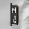 Señales Acrílicas para Baños de Hombres y Mujeres, Señales para Puertas de Baños de Hoteles y Restaurantes, Señales de Baño de Doble Cara