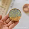 Qianli Jiangshan Latón Sólido Pueblo Regla Pincel Creativo Caligrafía Pequeño Script Regular Fino Dorado Pincel Especial para Escribir Caracteres Prensa Libro Prensa Papel