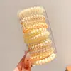 Goma de Teléfono para el Cabello para Mujer, Cuerda para el Cabello Sin Costuras, Estilo Celebridad de Internet, Nuevo Modelo 2025, Goma para Cola de Caballo, Banda Elástica, Accesorio para el Cabello
