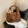 Mochila Multifuncional Feminina 2025 Novo Estilo Mochila de Couro Macio Fashionável Grande Capacidade para o Dia a Dia Bolsa Feminina de Ombro Transversal