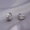 Brincos Grandes de Prata 925 para Mulheres, Brincos de Luxo Leve e Sofisticados com Senso de Design, Brincos de Argola de Nicho, Brincos Pendentes Exagerados, Brincos de Argola Simples
