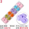 Presilha de topo para ventilador de princesa oca, presilha lateral feminina, acessórios de cabelo, atacado, cor doce, nó de cadarço, embalagem fina, presilha pequena