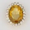Hebilla de Flor de Acrílico Taladro de Garra Ovalado Taladro Cosido a Mano Taladro de Puntos de Girasol Accesorios para Diadema DIY Accesorios para Ropa
