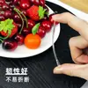 Garfo de Fruta Descartável Embalado Individualmente Palito de Fruta Plástico Ktv Bar Comercial Garfo de Sobremesa Bolo Garfo de Bambu