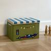 Caja de Almacenamiento para Jardín de Niños Respetuosa con el Medio Ambiente con Tapa Lavable Plegable Caja de Almacenamiento para Libros Infantiles Almacenamiento Doméstico para Ropa de Armario