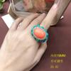 Jóias vintage antigas gemas coloridas ear studs clipe de orelha retro tribunal temperamento anel terno todos os acessórios correspondentes