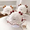Gorro de Bebé Otoño Niños Gorro de Lana para Niños Bebé Niña Gorro de Pescador para Bebé Gorro de Lana Tejido Cálido para Bebé Gorro de Princesa Invierno Lindo