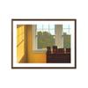 Luz de Ventana Soleada Sombra y Luz Francés Retro Dormitorio Pintura Decorativa Estilo ins Restaurante Pintura Colgante Nicho Pintura Colgante