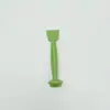Pincel Verde Personalizado para Máscara, Escova de Limpeza, Espátula de Mistura e Ajuste de Máscara de Lama de Dupla Finalidade, Escova de Lavar Rosto, Escova de Lavar Rosto de Silicone com Dupla Ponta