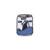 Patches de Tecido Bordados Patches de Tecido de Animais de Desenho Animado Cor Azul e Branco Acessórios de Vestuário Bordado de Baleia Decoração de Caixa de Garrafa de Cola Patches