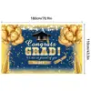 Banner de temporada de graduación 2026 Transfronterizo Felicitaciones Graduado Fondo para Foto de Fiesta Escolar Amazon Venta al por Mayor