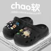 Sapatos Croc para Mulheres, Sapatos Fofos para Casa de Estudante, Indoor, Praia, Verão Cartoon DIY para Uso Externo, Sola Grossa Antiderrapante