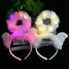 Nueva Diadema de Orejas de Conejo Luminosa Accesorio para el Cabello Parpadeante de Año Nuevo Pinza para el Cabello Evento de Concierto Suministros para Fiesta de Nochevieja Infantil Venta al por Mayor