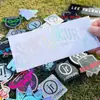 Papel de Pegatina Adhesiva Permanente Impermeable Holográfico Reflectante de Dibujos Animados Impresión Personalizada para Uso en Velas