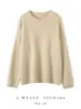 Estilo Old Money Malha com Fio de Lantejoula Seda e Caxemira Top com Brilho Discreto e Sutil Toque de Luxo Versátil para Outono/Inverno Moda Feminina Elegante