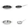 Sartén de Acero Inoxidable, Sartén Comercial Antiadherente, Sartén con Fondo Doble, Sartén Antiadherente de Fondo Compuesto para Restaurante, Sartén para Cocina de Inducción
