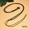 Cordón Colgante Ruyi para Hombres y Mujeres, Colgante de Jade Tejido con Collar de Nudo Dorado, Correa para el Cuello, Cuerda Colgante de Jade con Hebilla de la Paz, Nudo Chino