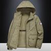Jaqueta com capuz para primavera e outono masculina, casaco com múltiplos bolsos, top respirável para atividades ao ar livre, montanhismo, esportes, lazer 8812A