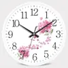 Reloj de Pared Silencioso Estilo Europeo Platino para Sala de Estar, Dormitorio, Oficina; Reloj de Pared Simple y Elegante; Reloj Moderno Creativo de Cuarzo