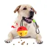 Pelota con Cordón para Perros de Mascota Transfronteriza, Pelota Masticable para Aliviar el Aburrimiento, Pelota de Goma para Golden Retrievers y Perros Grandes, Pelota Dispensadora de Premios, Juguete para Mascotas