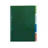 Refil para Caderno B5 de Folhas Soltas Páginas Divisórias de Plástico PP de 4 Cores Papel Divisório de Índice Colorido para Caderno