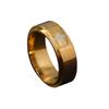 Ventas Directas de Fábrica Anillo de Acero Inoxidable Diseño de Nicho Facetado Anillo de Cruz Anillo Sencillo Liso Joyería para Mano