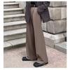 Pantalones casuales rectos de primavera y otoño, pantalones anchos para hombre, pantalones de traje holgados de alta gama para hombre.