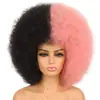 Peluca para Mujer Africana, Tocado, Afro Esponjoso Pequeño Rizado, Se Pueden Seleccionar Más Colores de la Imagen, Peluca Afro