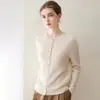 Suéter Cardigan de Punto Trenzado con Cuello Redondo para Mujer, Nuevo para Otoño/Invierno, Estilo Montaña Pura