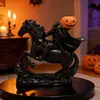 Artefacto de Halloween Transfronterizo Caballero sin Cabeza Sosteniendo Calabaza Adorno de Resina, Decoración Universal Navideña para el Hogar, Admite Personalización